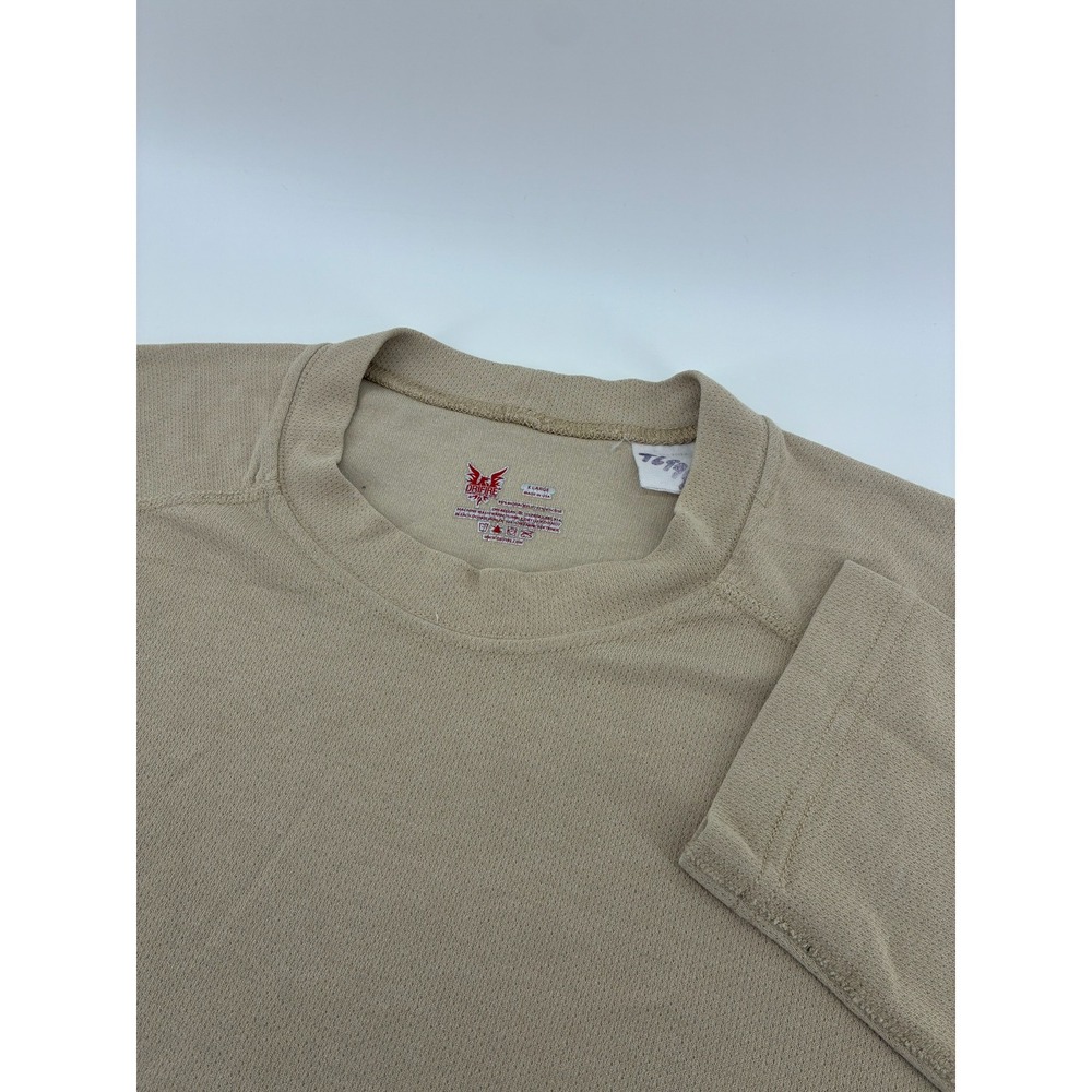Drifire FR Tan Long Sleeve Base Layer Shirt Mens XL Flame Resistant Made in USA